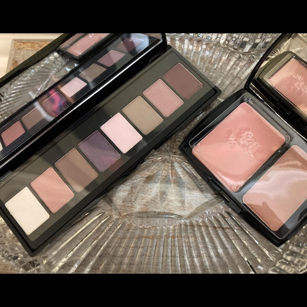eyeshadow palette, blush, lipstick. Never Used!